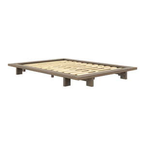 Hnedá dvojlôžková posteľ z borovicového dreva s roštom 160x200 cm Japan – Karup Design vyobraziť