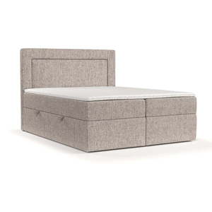 Svetlohnedá boxspring posteľ s úložným priestorom 200x200 cm Imagine – Maison de Rêve vyobraziť