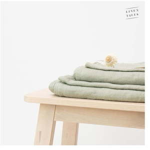 Zelený ľanový uterák 65x45 cm - Linen Tales vyobraziť