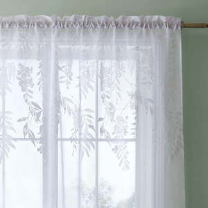 Biela záclona 140x122 cm Wisteria Floral – Catherine Lansfield vyobraziť