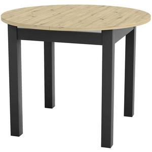 Skladací stôl Aurora 96/126x96cm dub artisan/čierna vyobraziť