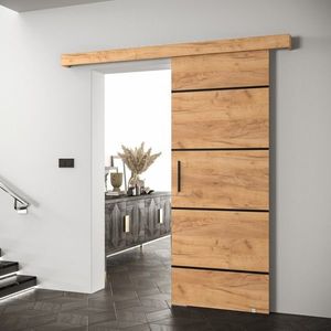 Saldor 90 4 posúvne dvere dub craft zlatý / čierna vyobraziť