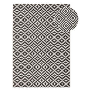 Čierno-biely vonkajší koberec NORTHRUGS Karo, 80 x 150 cm vyobraziť