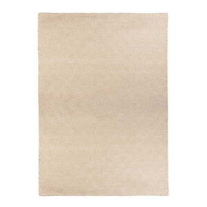 Krémovobiely obojstranný vonkajší koberec z recyklovaného plastu Green Decore Solitaire, 90 x 150 cm vyobraziť
