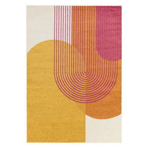Žlto-oranžový koberec 120x170 cm Muse Orange Retro – Asiatic Carpets vyobraziť
