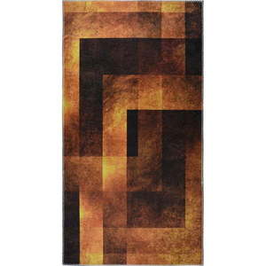 Oranžový umývateľný koberec behúň 80x200 cm - Vitaus vyobraziť