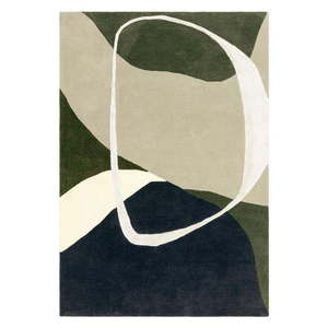 Zelený ručne tkaný vlnený koberec 200x300 cm Matrix – Asiatic Carpets vyobraziť