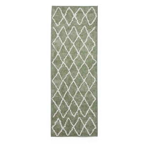 Zelený prateľný behúň 61x170 cm Coral Green – Think Rugs vyobraziť