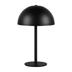 Matne čierna LED stolová lampa s kovovým tienidlom (výška 21 cm) Munoz – Reality vyobraziť