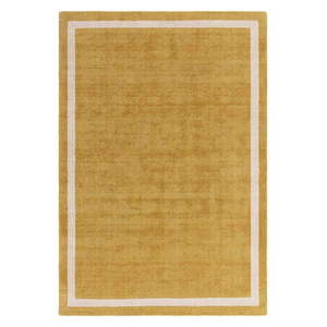 Okrovožltý ručne tkaný vlnený koberec 160x230 cm Albi – Asiatic Carpets vyobraziť