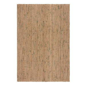 Obojstranný ručne tkaný jutový koberec v zeleno-prírodnej farbe 120x170 cm Jute Boucle Green – Flair Rugs vyobraziť
