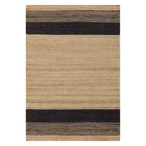 Čierno-béžový obojstranný ručne tkaný jutový koberec 120x170 cm Cedar – Asiatic Carpets vyobraziť