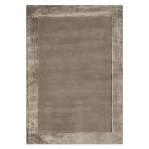 Hnedý ručne tkaný koberec s prímesou vlny 200x290 cm Ascot – Asiatic Carpets vyobraziť