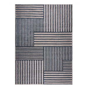 Tmavomodrý vnútorný a vonkajší koberec 80x150 cm Vigo Blocks – Flair Rugs vyobraziť
