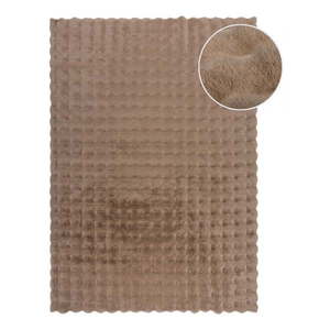 Hnedá syntetická kožušina 180x290 cm Waffle Faux Fur – Flair Rugs vyobraziť