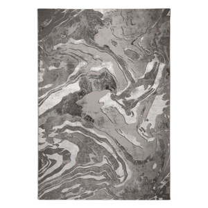 Koberec v sivo-striebornej farbe 200x290 cm Marbled – Flair Rugs vyobraziť
