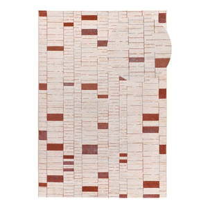 Koberec v tehlovej a krémovej farbe 133x190 cm Beruti – Universal vyobraziť