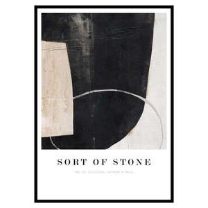 Obraz 52x72 cm Sort Of Stone – Malerifabrikken vyobraziť