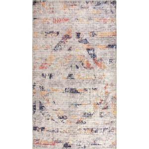Bielo-béžový prateľný koberec behúň 200x80 cm - Vitaus vyobraziť