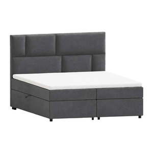 Sivá boxspring posteľ s úložným priestorom 180x200 cm Lola – Ropez vyobraziť