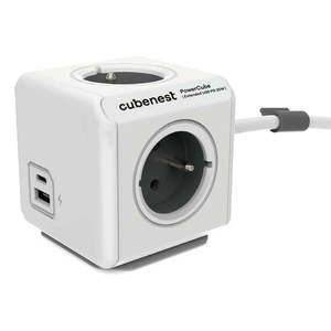 Rozbočovacia zásuvka PowerCube Extended USB – Cubenest vyobraziť