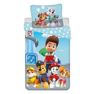 Modré bavlnené detské obliečky na jednolôžko 140x200 cm Paw Patrol – Jerry Fabrics vyobraziť