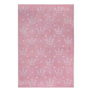 Ružový detský koberec 160x235 cm Crowns – Hanse Home vyobraziť