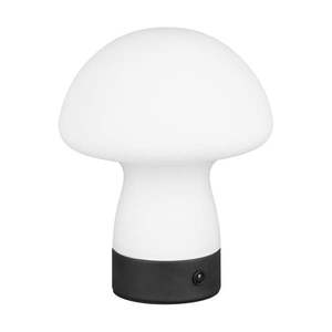 Matne biela LED stolová lampa so skleneným tienidlom (výška 18 cm) Dooley – Reality vyobraziť