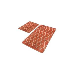Zamatové kúpeľňové predložky v terakotovej farbe v súprave 2 ks 60x100 cm – Mila Home vyobraziť