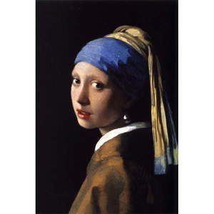 Reprodukcia obrazu Johannes Vermeer - Girl with a Pearl Earring, 40 x 30 cm vyobraziť