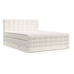 Krémová boxspring posteľ s úložným priestorom 200x200 cm Blend – Maison de Rêve vyobraziť