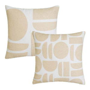 Dekoračné vankúše z materiálu buklé v súprave 2 ks 45x45 cm Mid Century – Casa Selección vyobraziť