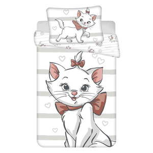 Biele bavlnené detské obliečky do postieľky 100x135 cm Marie Cat "Bow" – Jerry Fabrics vyobraziť