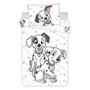 Biele bavlnené detské obliečky do postieľky 100x135 cm 101 Dalmatians – Jerry Fabrics vyobraziť
