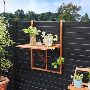Závesný balkónový stôl D2331 Dekorhome vyobraziť