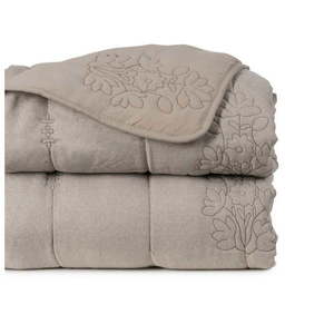 Taupe prešívaný pléd 240x260 cm – Ixia vyobraziť