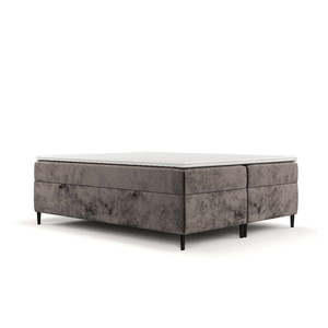 Hnedá boxspring posteľ s úložným priestorom 140x200 cm Araya – Maison de Rêve vyobraziť