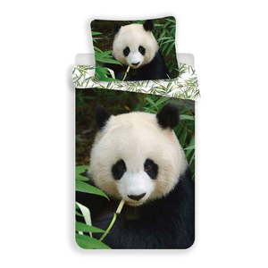 Bavlnené detské obliečky na jednolôžko 140x200 cm Panda – Jerry Fabrics vyobraziť