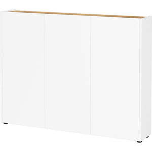 Biela skrinka v dekore duba 138x105x25 cm Libbiano – Germania vyobraziť