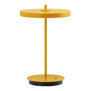 Žltá kovová LED stolová lampa s kovovým tienidlom (výška 31 cm) Asteria Move – UMAGE vyobraziť