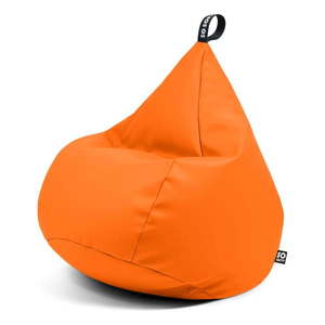 Oranžový detský sedací vak z imitácie kože Drop M – So Soft? vyobraziť