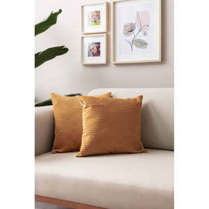 Menčestrové obliečky na vankúše v súprave 2 ks 43x43 cm – Mioli Decor vyobraziť