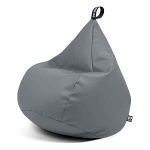 Sivý sedací vak z imitácie kože Drop L – So Soft? vyobraziť