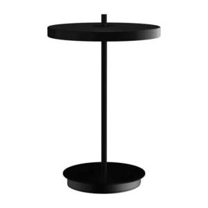 Čierna kovová LED stolová lampa s kovovým tienidlom (výška 31 cm) Asteria Move – UMAGE vyobraziť