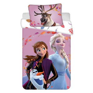 Bavlnené detské obliečky do postieľky 100x135 cm Frozen "Wind" – Jerry Fabrics vyobraziť