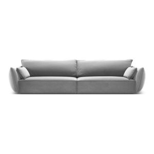 Svetlosivá zamatová pohovka 248 cm Vanda – Mazzini Sofas vyobraziť