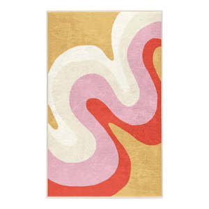 Žltý/ružový prateľný koberec 80x150 cm Raspberry Creamsicle – Mila Home vyobraziť