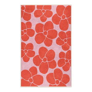 Červený/ružový prateľný koberec 60x100 cm Poppy Fields – Mila Home vyobraziť