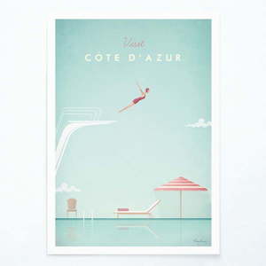 Plagát Travelposter Côte d'Azur, 30 x 40 cm vyobraziť