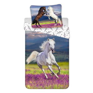 Bavlnené detské obliečky na jednolôžko 140x200 cm Horse "Meadow" – Jerry Fabrics vyobraziť